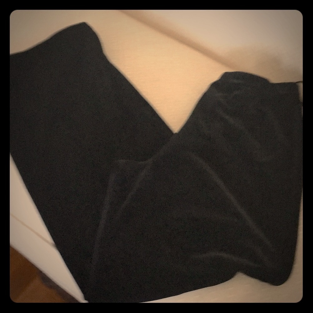 NWT -XSCAPE Joanna Chen black velvet pants